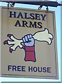 Sign for the Halsey Arms