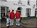 Morris Men outside the Black Horse