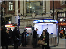 TQ2879 : Rail information booth, Victoria Station by Mike Quinn