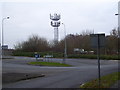 Roundabout at the top of Winchester Road, Chandler