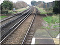 The railway line east of Durrington-on-Sea station