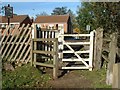 Kissing gate at the Lord Nelson railway crossing