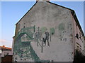 Golden Lion Bridge Mural at Whalebridge Roundabout, Swindon