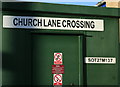 2008 : Control box at Church Lane level crossing