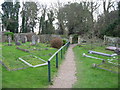 Path leading from Kingsdown church