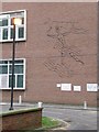 Bournemouth: telephone exchange brickwork detail