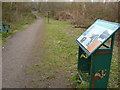 Attenborough Nature Reserve Path and notice board