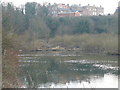 House on the hill over the river at Clifton from Beeston