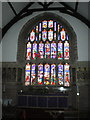 Stained glass window in St Nicholas