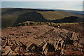 SO0221 : Bare rock on the summit of Cribyn by Philip Halling