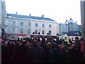 Hunt gathering on Castle Square