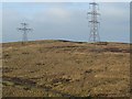 NS2168 : Pylons on White Hill by Thomas Nugent