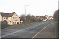 View North along the A 5025 from the level crossing