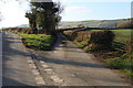 Lane junction  at Clampits Stile