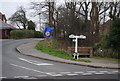 Signpost at the road junction, Etchingham