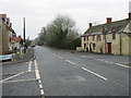 Looking E along the B4040 at Minety