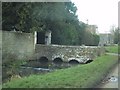 Stream runs alongside the road in Ashton Keynes