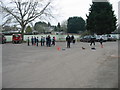 Rugby training at Minety playing field