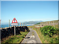 A lane leading down towards Llwyngwril