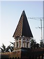 Mini-spire on building in Trinity Walk, NW3