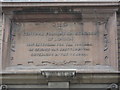 Inscribed stone on the school in Cowper Street, EC1