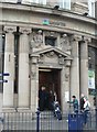 The entrance to Lloyds TSB, No. 1 Westgate, Huddersfield