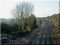 SZ0692 : Branksome, railway by Mike Faherty