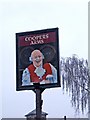 The Coopers Arms (3) - sign, Canterbury Road, Kidderminster