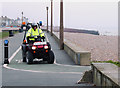 Beach Patrol Inspector on cycle path, Worthing, West Sussex