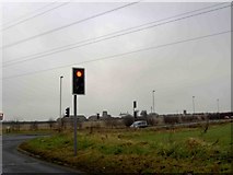 SE4229 : Back Newton Lane junction with A656 by Steve  Fareham