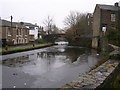 Icy Rochdale Canal, Littleborough