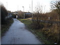 Combined cycle and bus route under the A14