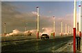 SD3034 : Storm Waves batter Blackpool Promenade by Chris Tomlinson