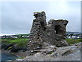 T3294 : Ruins of Black Castle, Wicklow Harbour by Chris Tomlinson