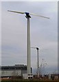 Two wind turbines on Waverley advanced manufacturing park