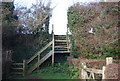 An elaborate exit to a field on the coastal path South of Dawlish