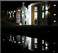 Bangor Library at night