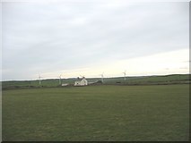 SH4093 : View across farmland towards Buarth y Foel farmhouse by Eric Jones