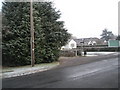 Beginning of footpath from Castle Road to Rowlands Castle Golf Club