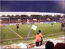 NJ9407 : North stand, a snowy Pittodrie stadium by Freethinker