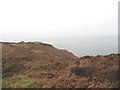 SH3995 : View north-westwards along the cliff top at Dinas Gynfor by Eric Jones