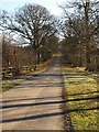 Bridleway / drive through Oakly Park