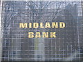 Midland Bank Lozells. Original Sign in Window