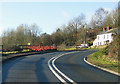 Hole in the fence, A4136, Plump Hill