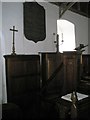 SU7709 : The pulpit within St Peter's, Racton by Basher Eyre