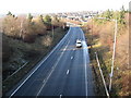 View of A57 from Footbridge leading to Brookhouse Road