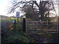 Public footpath to Viewly Grange