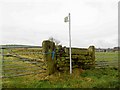 Footpath and stile  on Ing Head Lane near Thurstonland