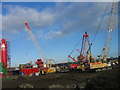 Work on the New Tyne Tunnel Crossing, Jarrow