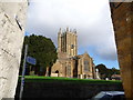 Ilminster: the church from Wharf Lane